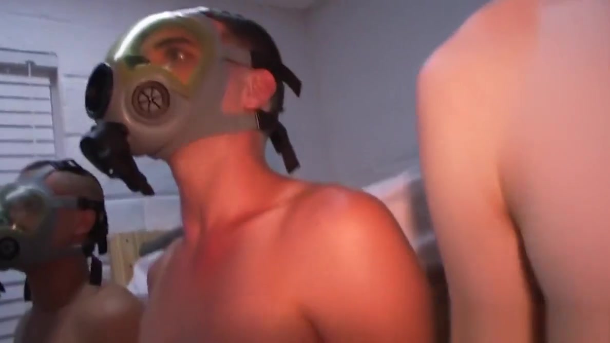 Hazed military bloke sucking cock
