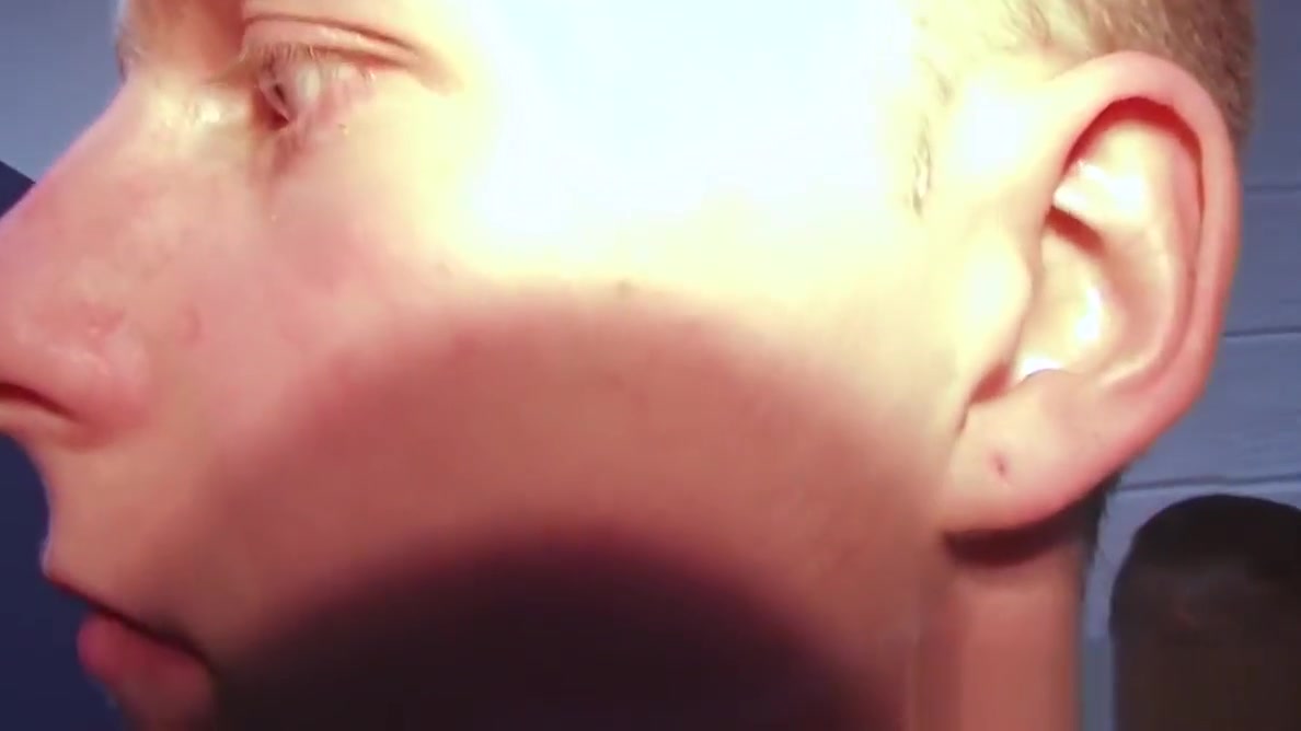 Hazed military bloke sucking cock