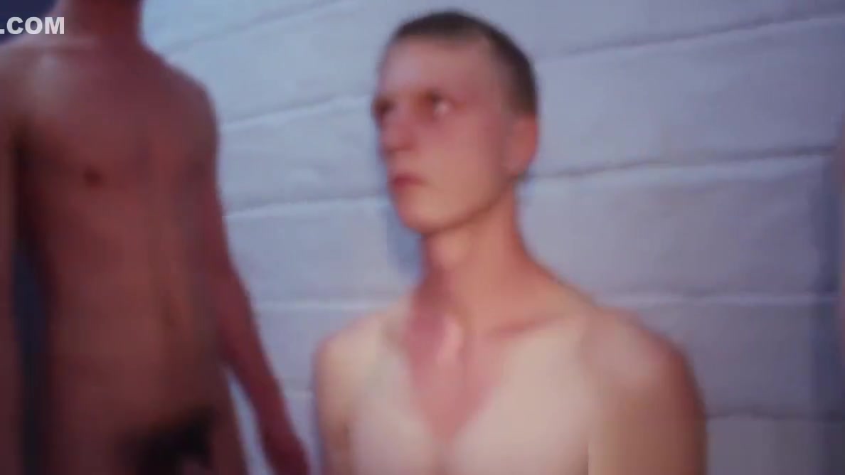Hazed military bloke sucking cock