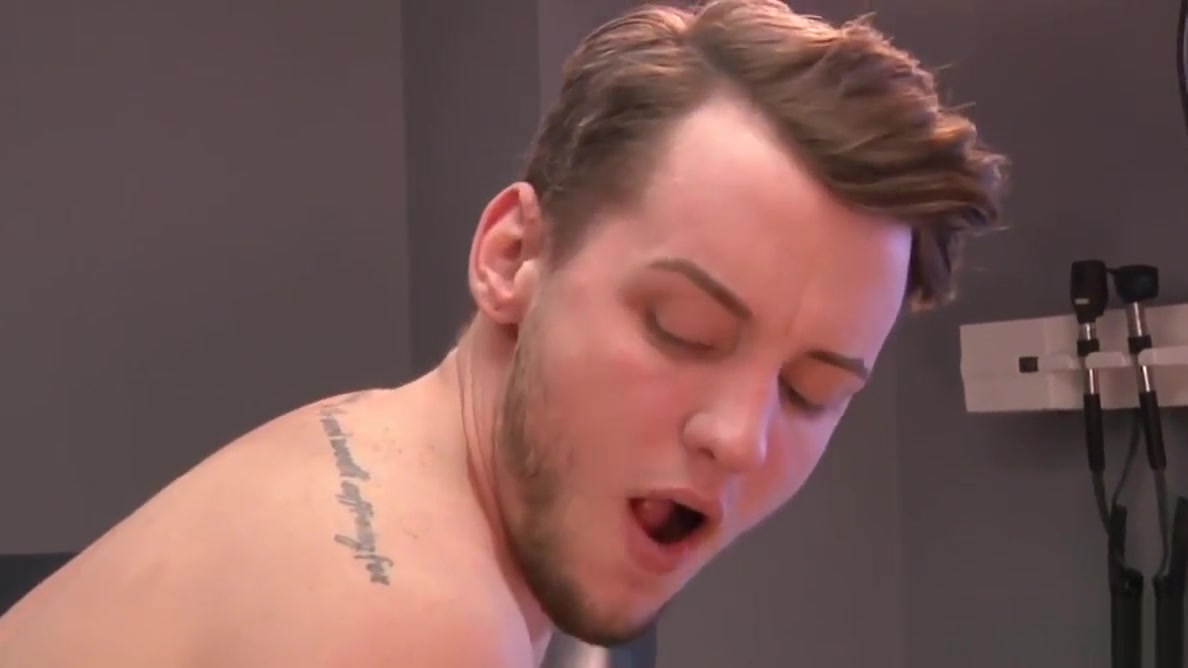 Gay doctor sucking off his handsome patient