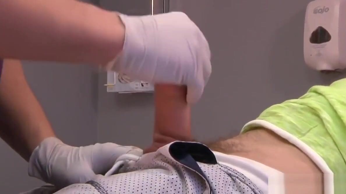 Gay doctor sucking off his handsome patient