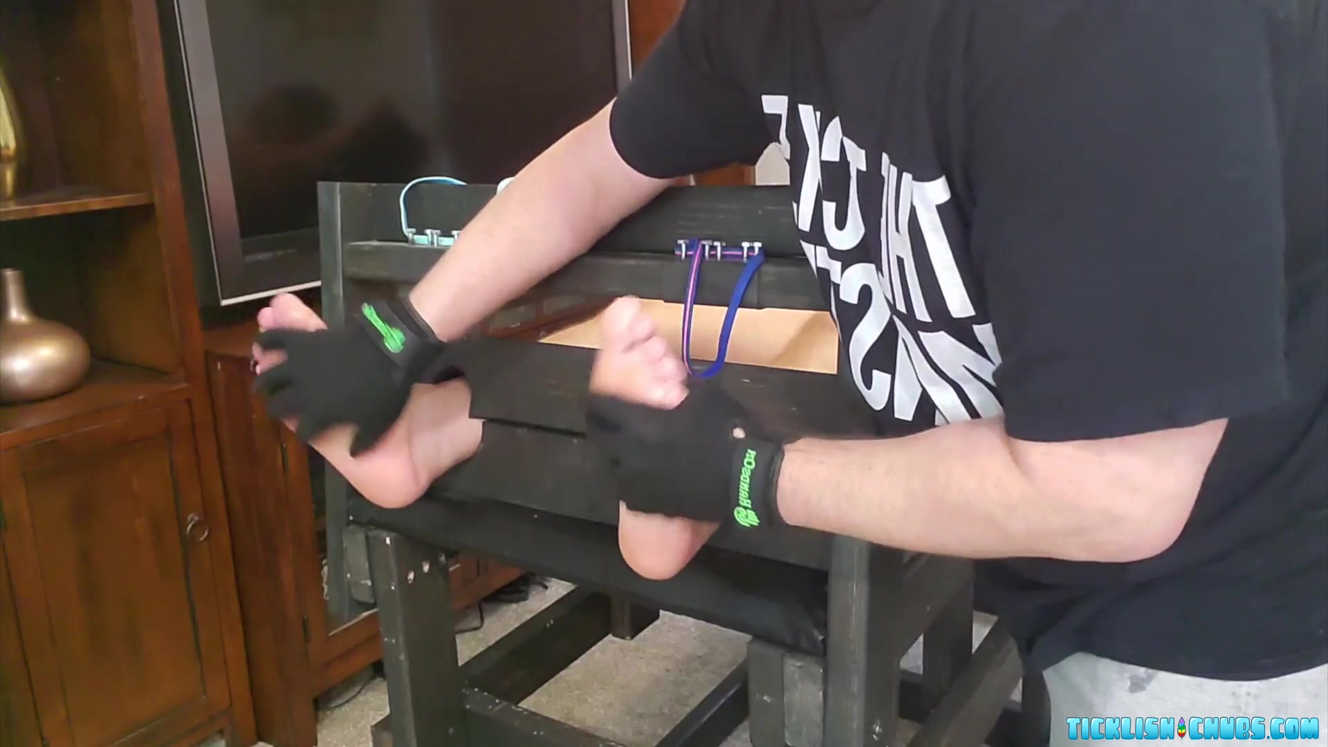 The Tickle Monster Has Tickle Gloves! - Tickle Monster & Matt