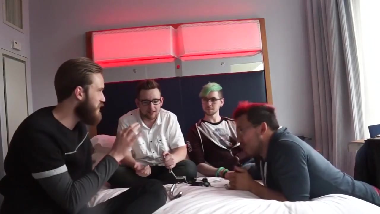 Multicultural men get kinky with electric sex toy