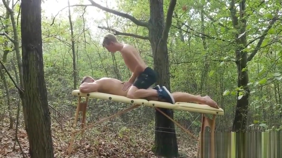Vadim Lust getting a beutiful sensual massage in the woods
