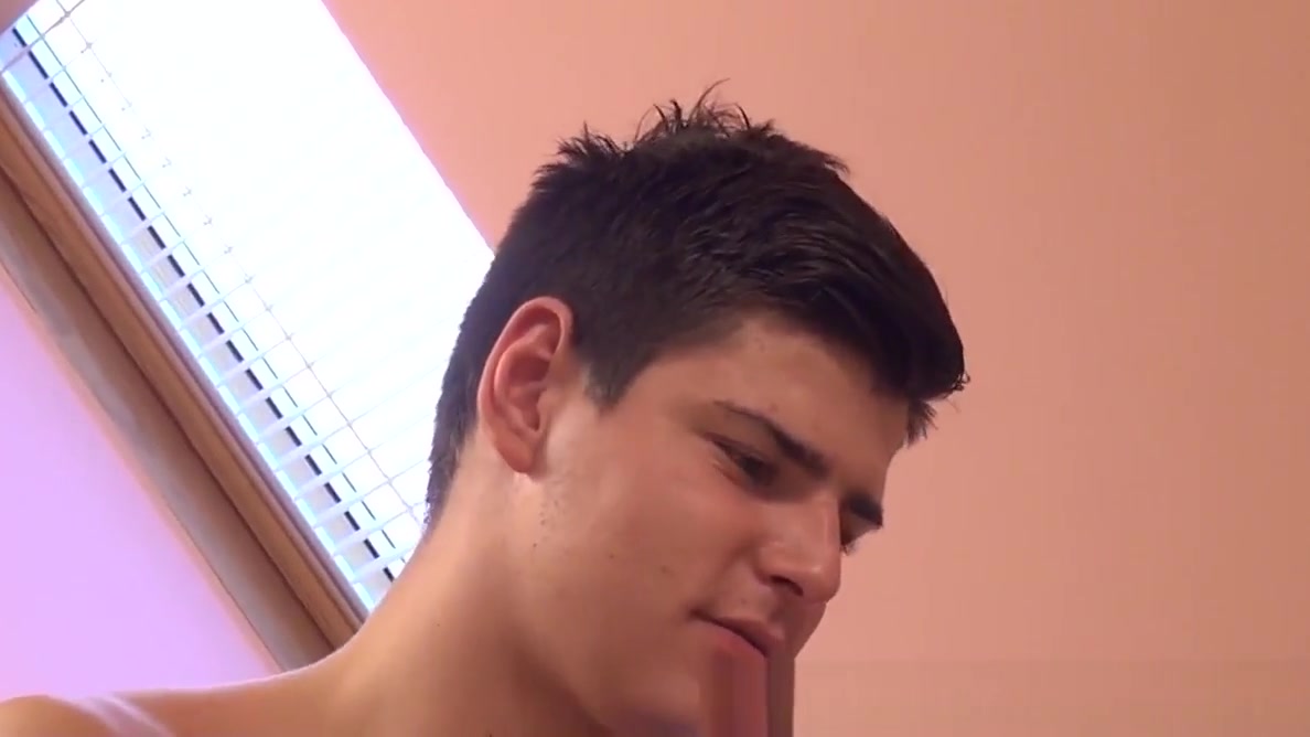 Massaged twink ass fingered by jock