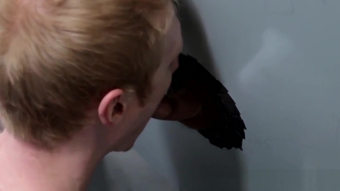 Gloryhole loving twink gets cumshowered