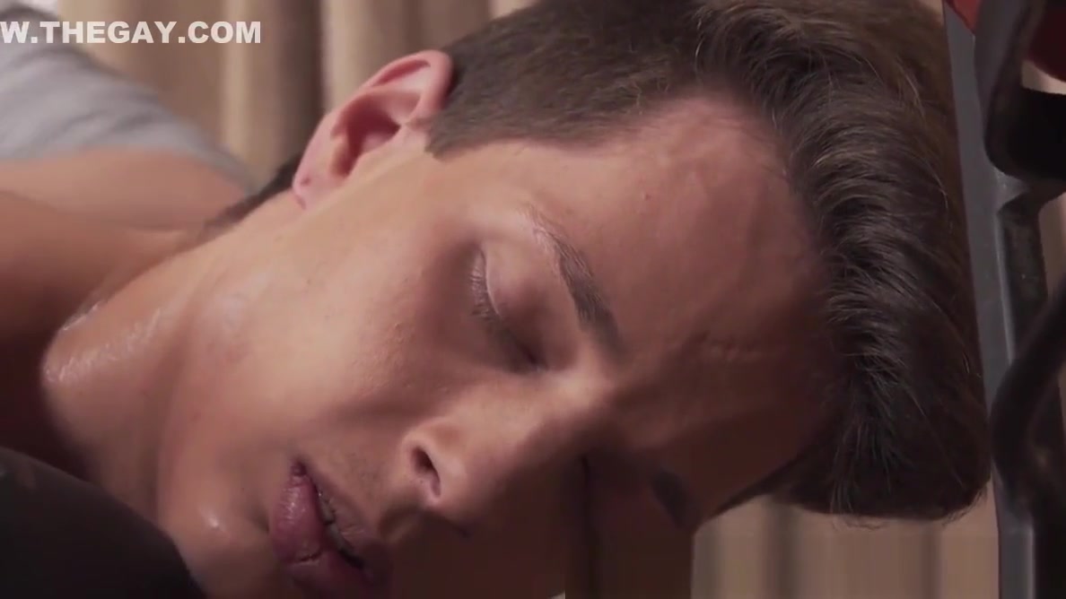 Tattooed twink massaged before handjob