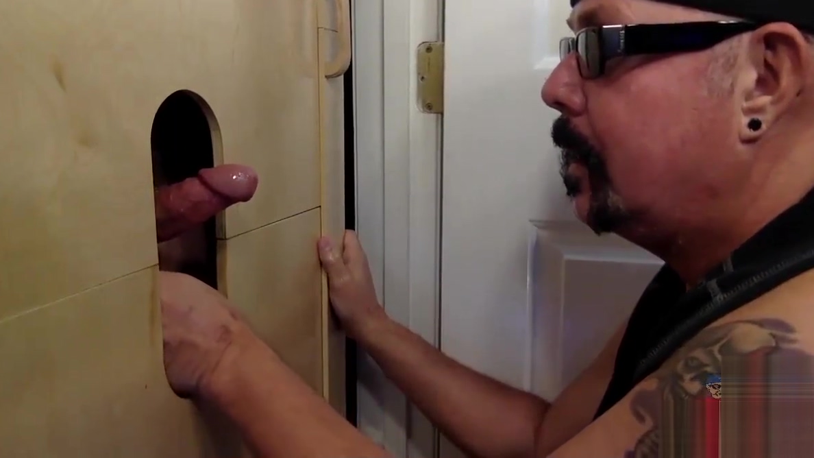 First Time At Gloryhole Step daddy Cock