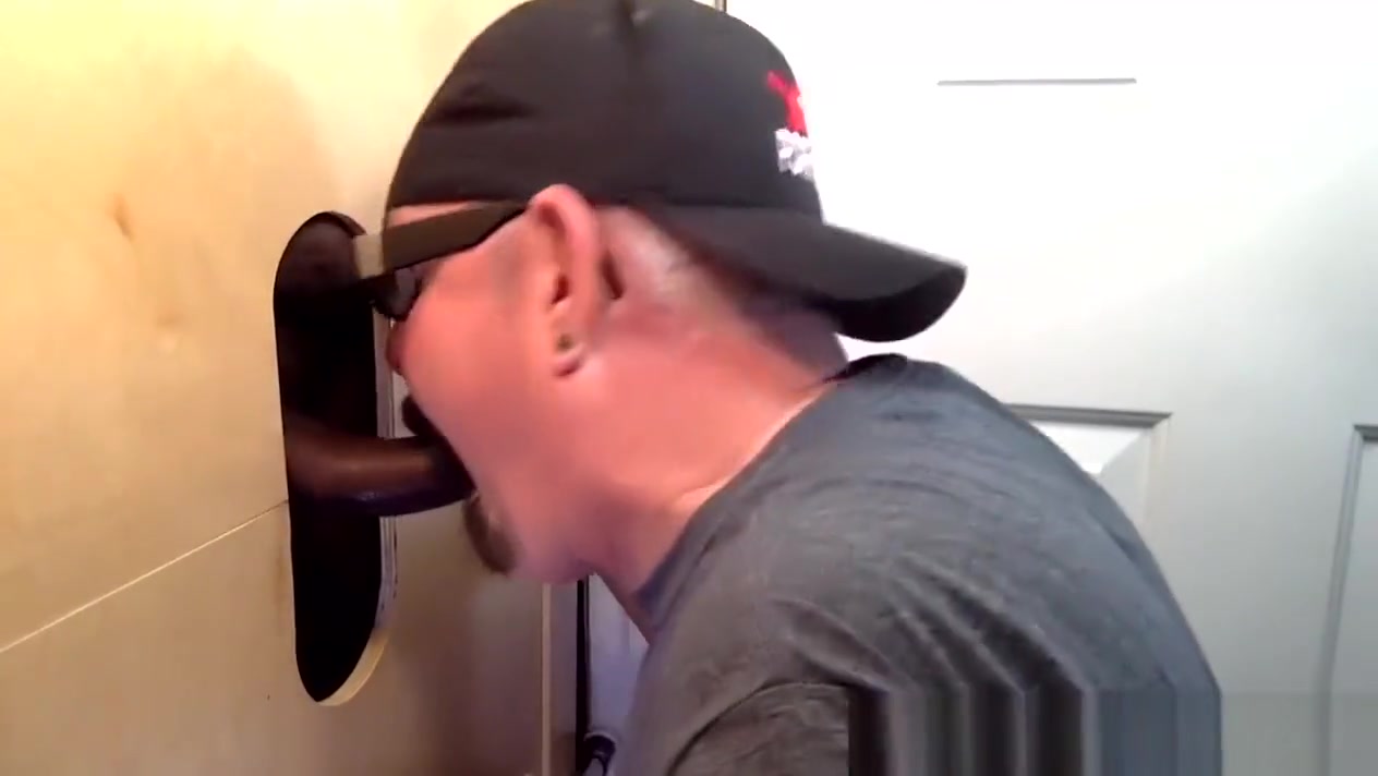 Gloryhole Throat Fucked By Curious Black Cock