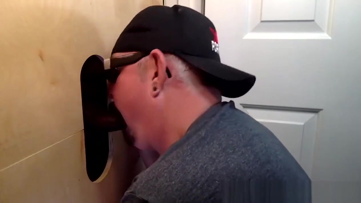 Gloryhole Throat Fucked By Curious Black Cock