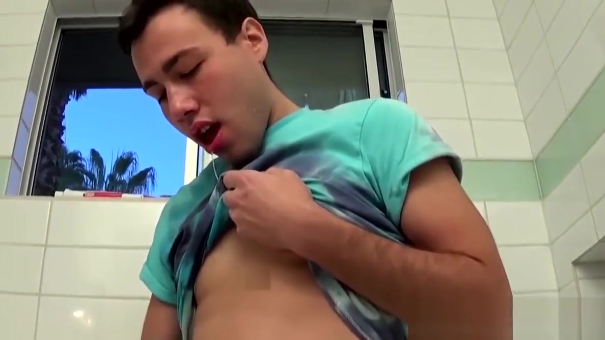 Young pervert Blake Stone gives himself a golden shower