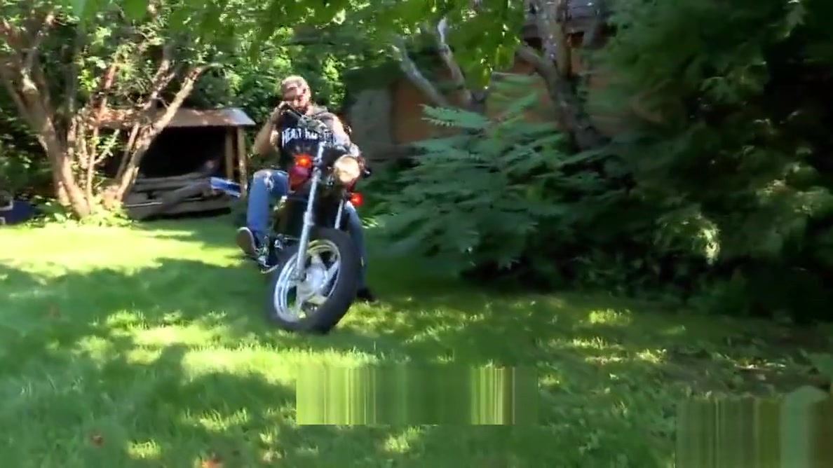 Maskurbate Hunky Biker Jerks Dick Outside