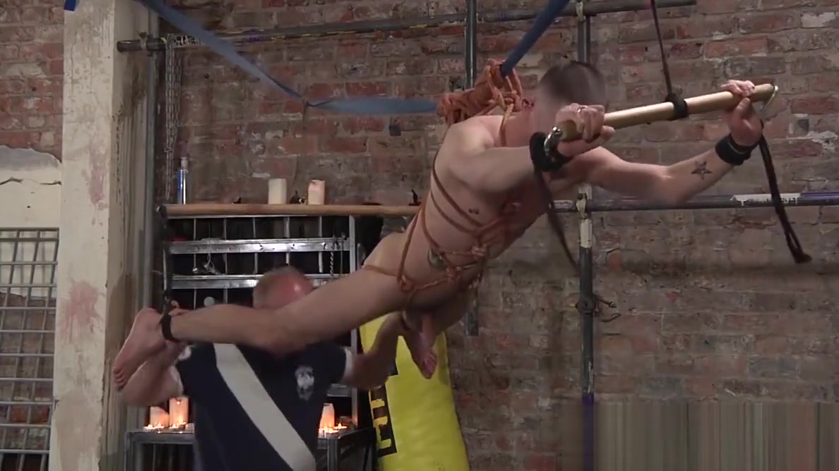 Kinky older guy dominates over submissive young homo