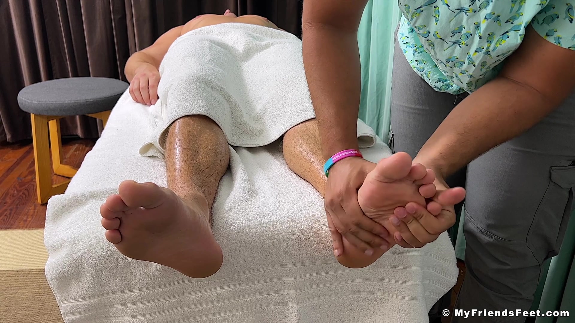 Drew's Feet Massaged & Worshipped - Drew