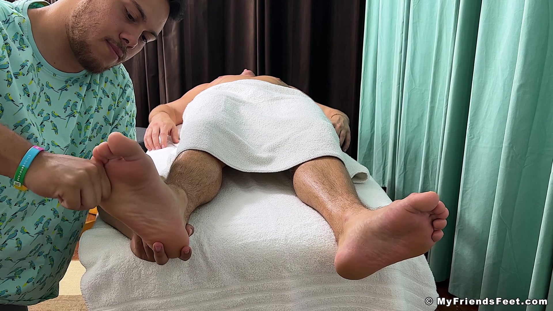 Drew's Feet Massaged & Worshipped - Drew