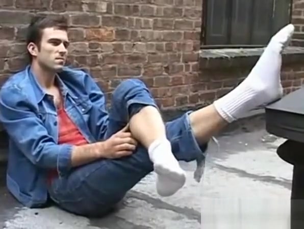 Kinky Shane keeps his undies on but teases with his feet