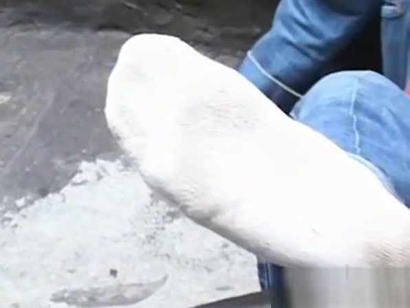 Kinky Shane keeps his undies on but teases with his feet