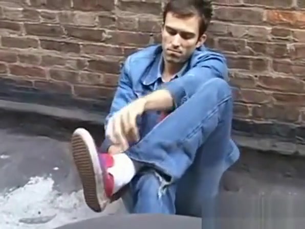 Kinky Shane keeps his undies on but teases with his feet