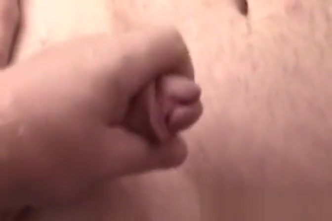 Kinky fat guy pleasures himself and unloads white chowder