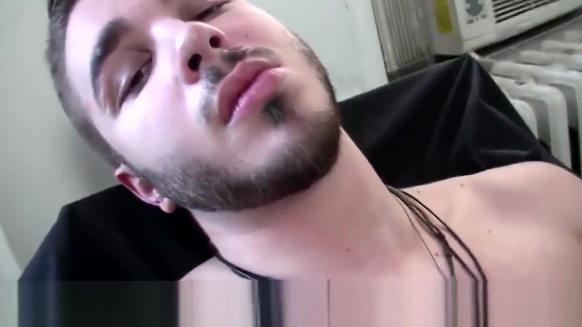 Kinky stud Jake grabs his massive prick and masturbates solo