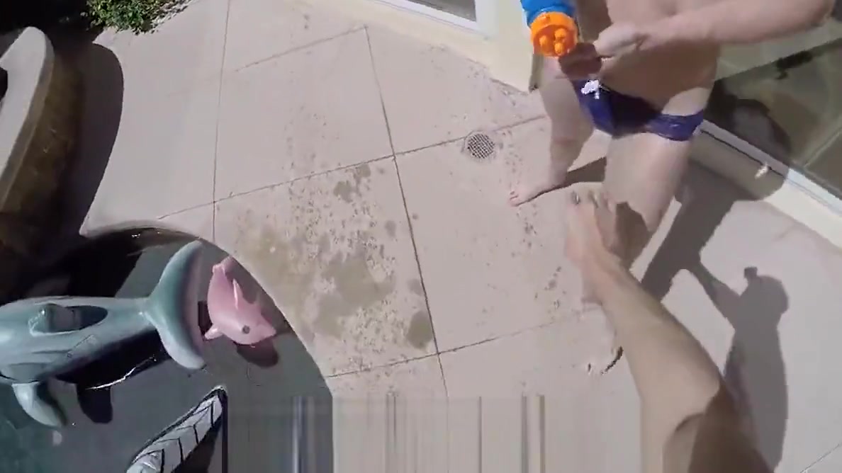 MenPOV Outdoor pool fuck and facial with Jack Hunter