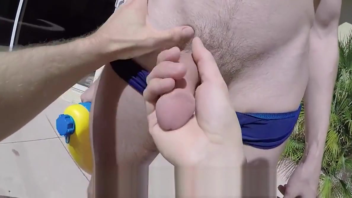MenPOV Outdoor pool fuck and facial with Jack Hunter