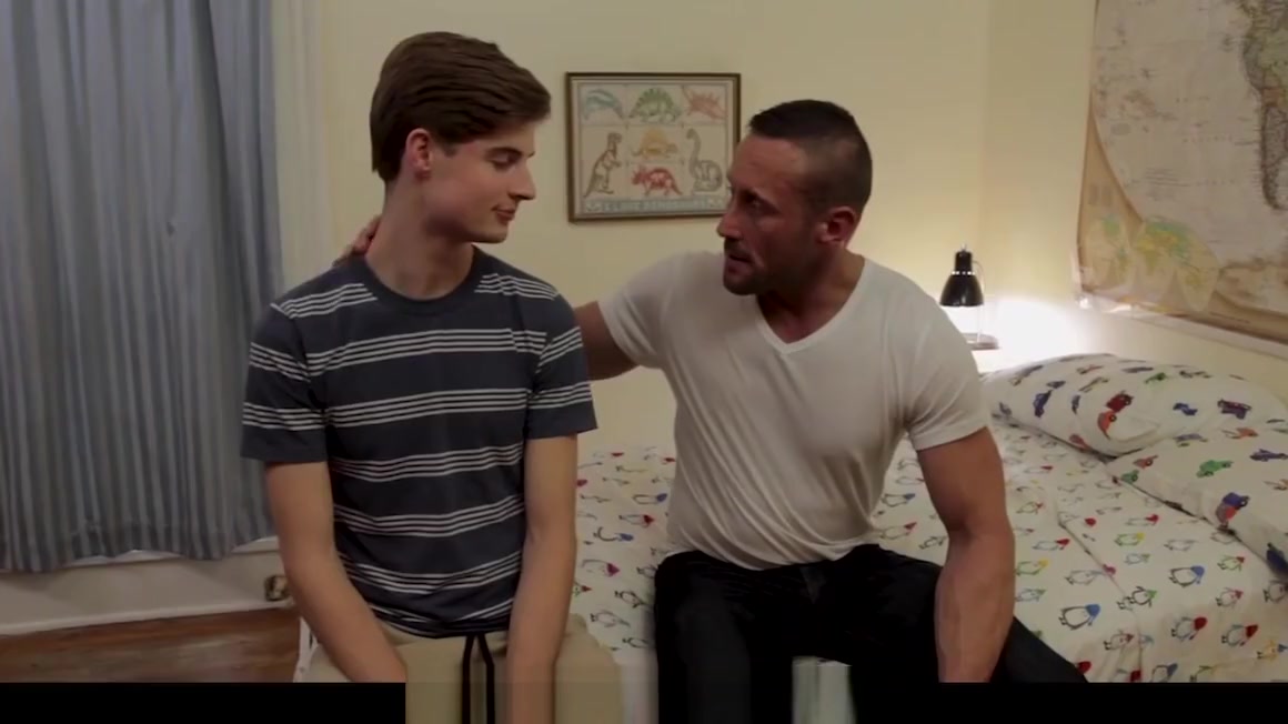 FamilyDick - Sexy muscle Step daddy punish fucks Step son for smoking