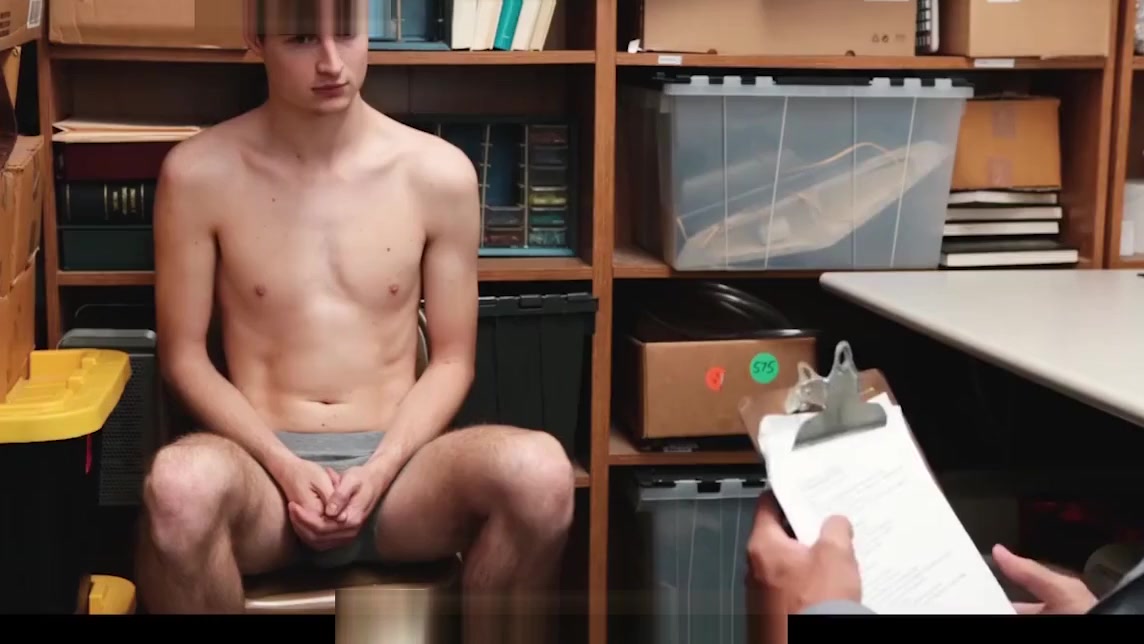 YoungPerps - Bearded Step daddy mall cop fucks straight boy shopl