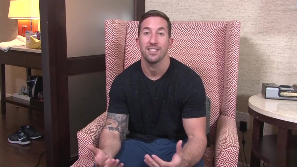 Built Jock Brad Jerks his Cock for Active Duty!