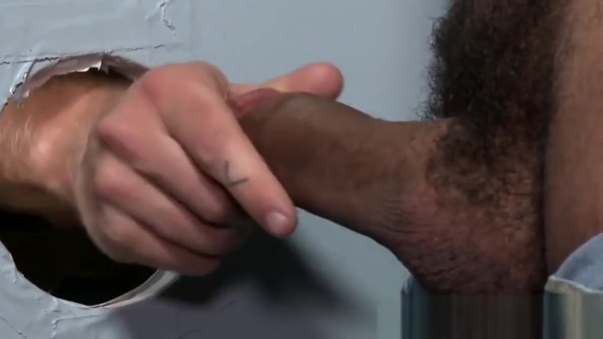 Damian Taylor and Hoytt Walker have fun in glory hole room