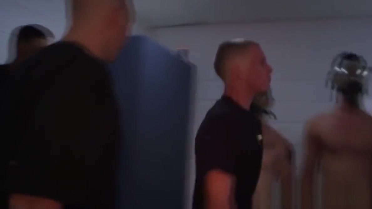 Military troop humiliated and jizzed in group