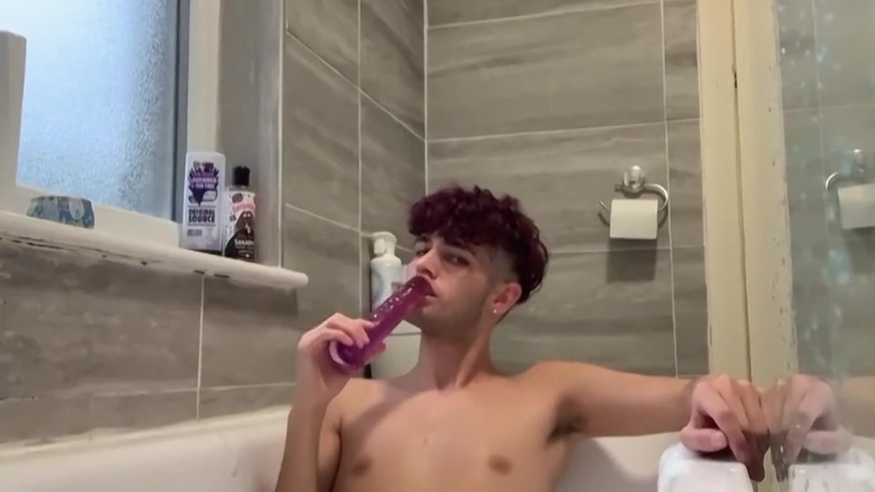 A Dildo In His Soapy Hole - Malachi Cooper