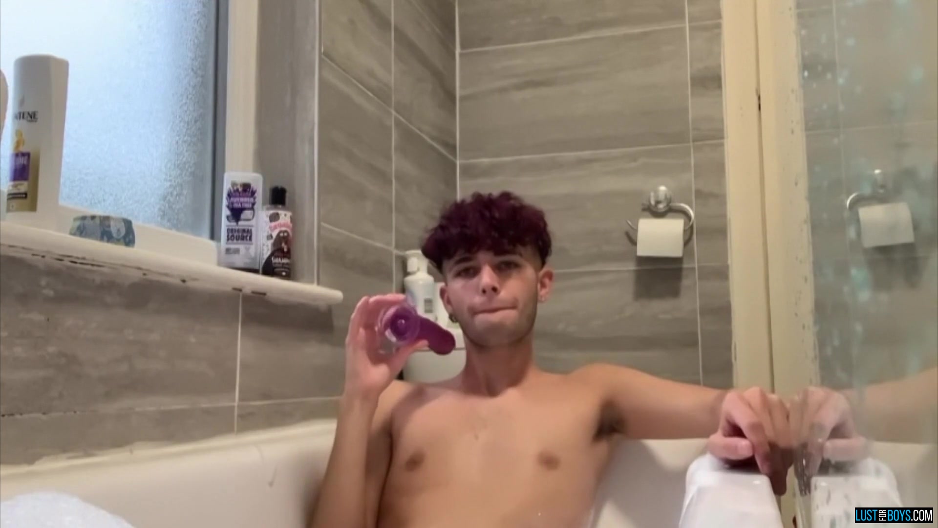 A Dildo In His Soapy Hole - Malachi Cooper
