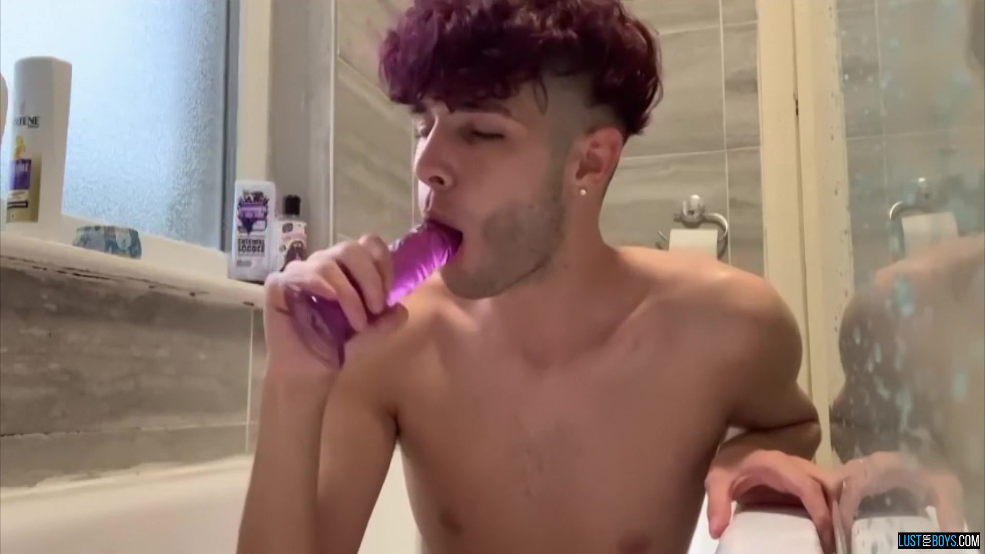A Dildo In His Soapy Hole - Malachi Cooper