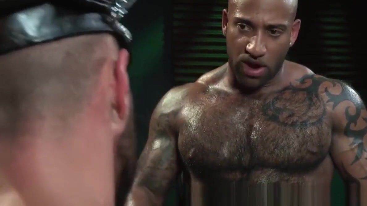 RagingStallion Chiseled Leather Step daddy fucks his Pigs