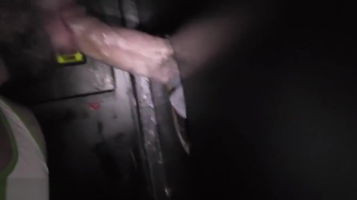 Shane Andrews gloryhole slut swallows every load