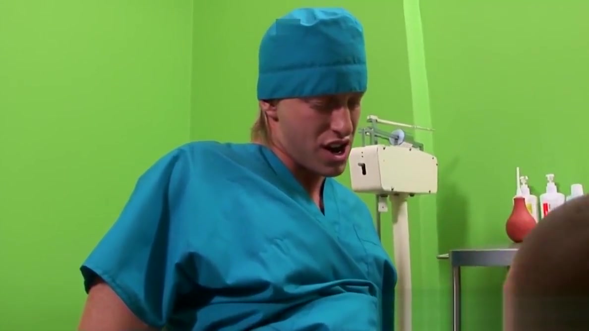 Gay doctor fuck his young patient at work