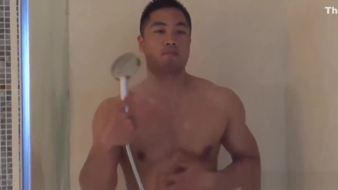Muscle Bear Taking Shower