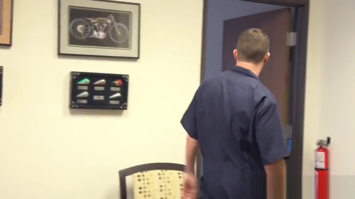 BDSM hunk spanks and whips sub in his office