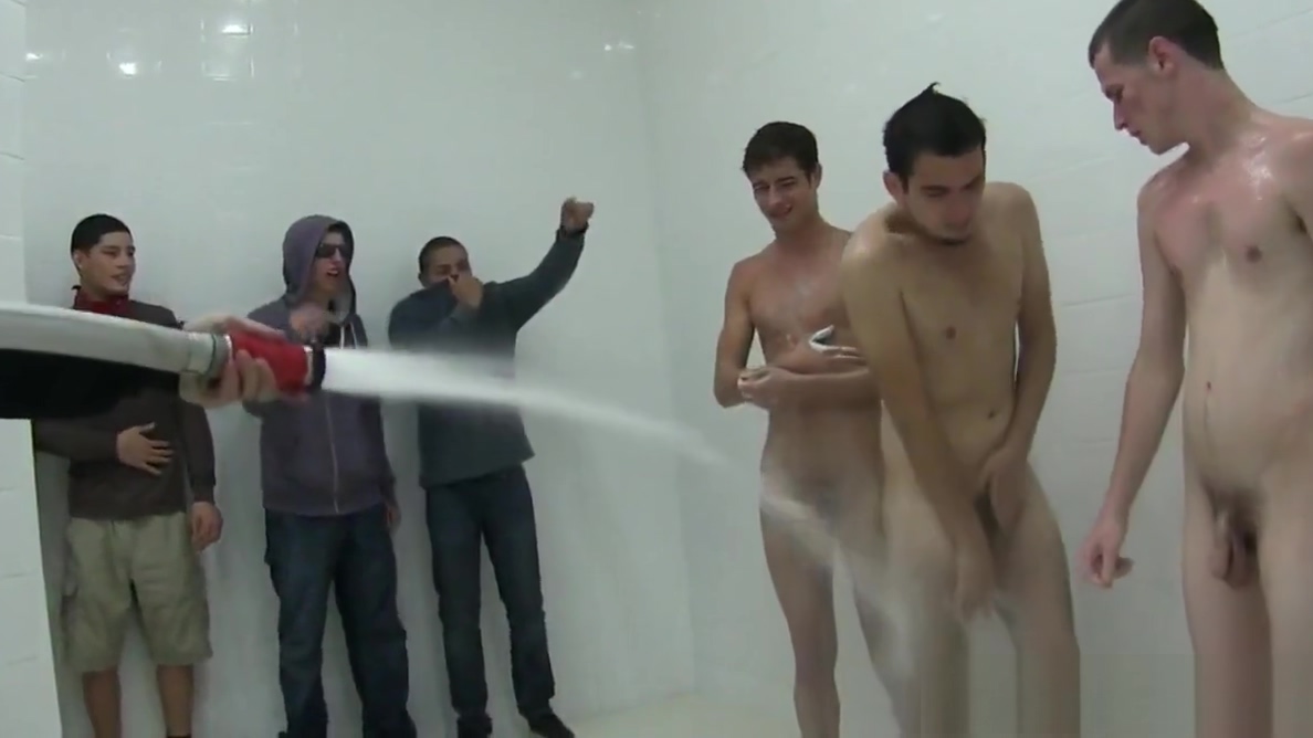 Hazed teen 18+ twinks assfucking in the shower