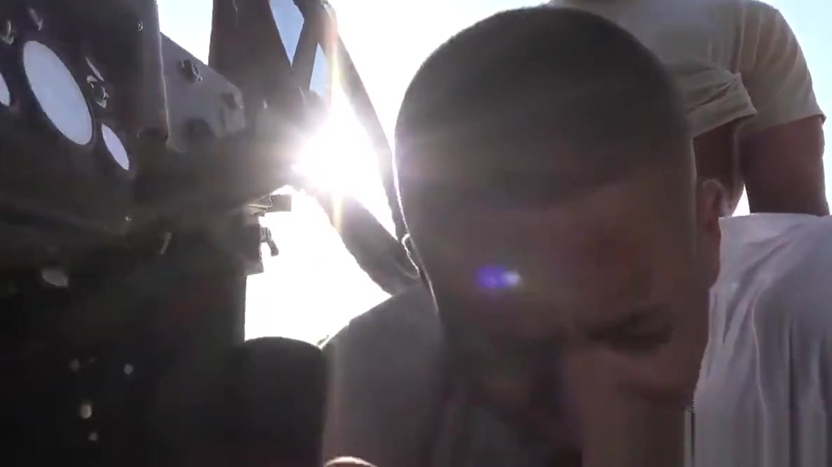 Army hunk assfucked and jizzed outdoors