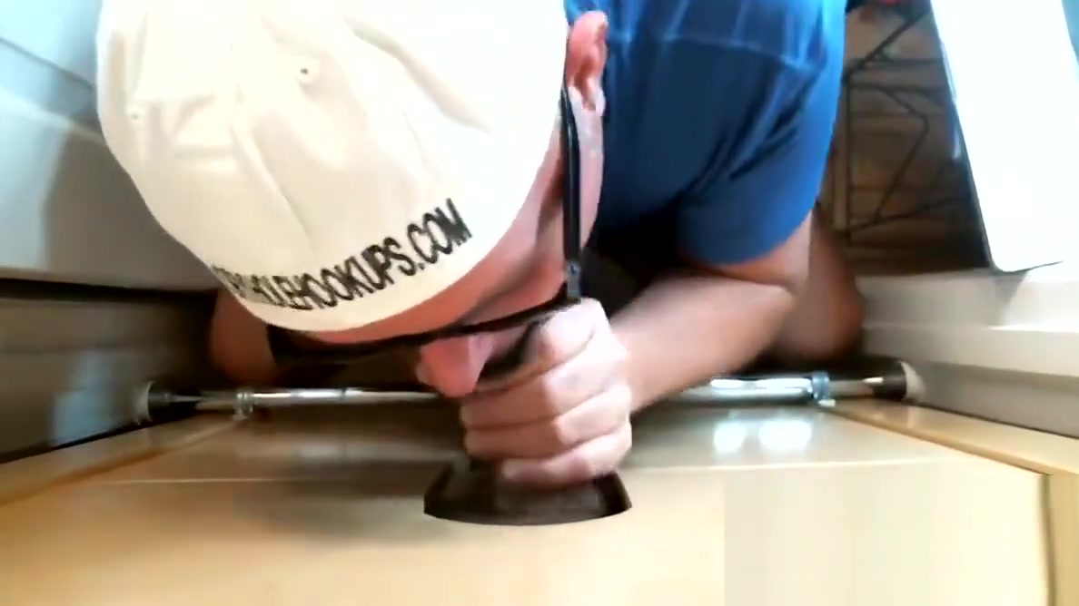 Chocolate Cock Gets Gloryhole Blowjob
