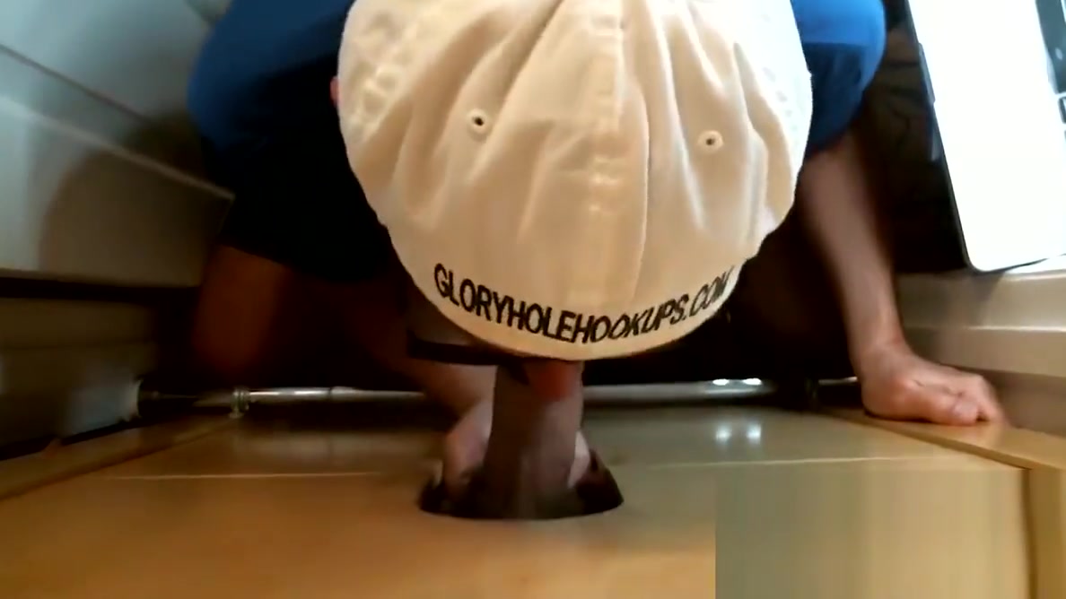 Chocolate Cock Gets Gloryhole Blowjob