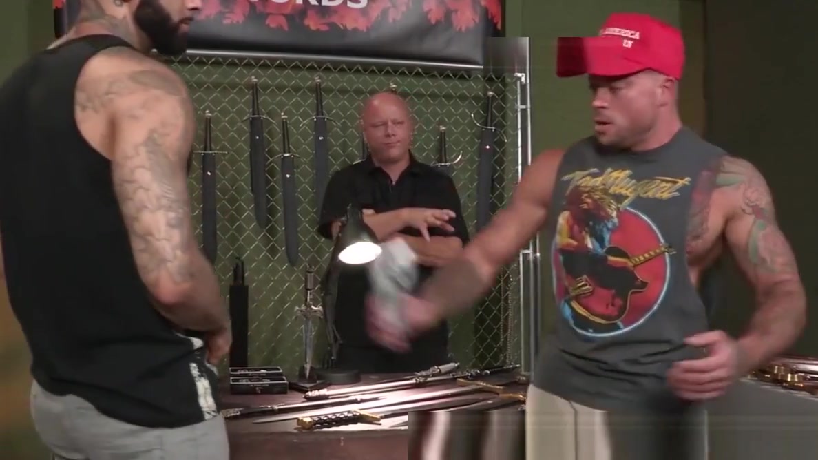 RagingStallion Doggystyle In Gun Store With Sean Duran