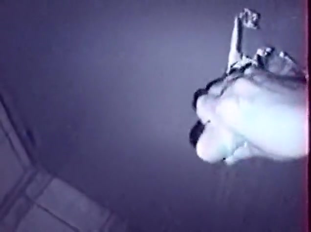Big dick through a glory hole, in toilets.
