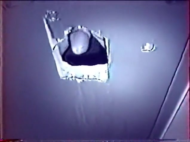 Big dick through a glory hole, in toilets.