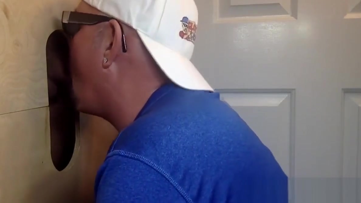 Latino Step dad First Time At A Gloryhole