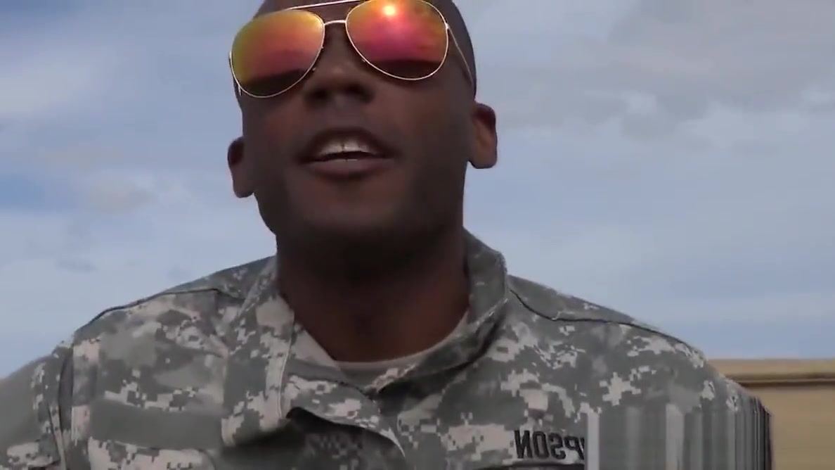 Black military hunk rimmed and cocksucked