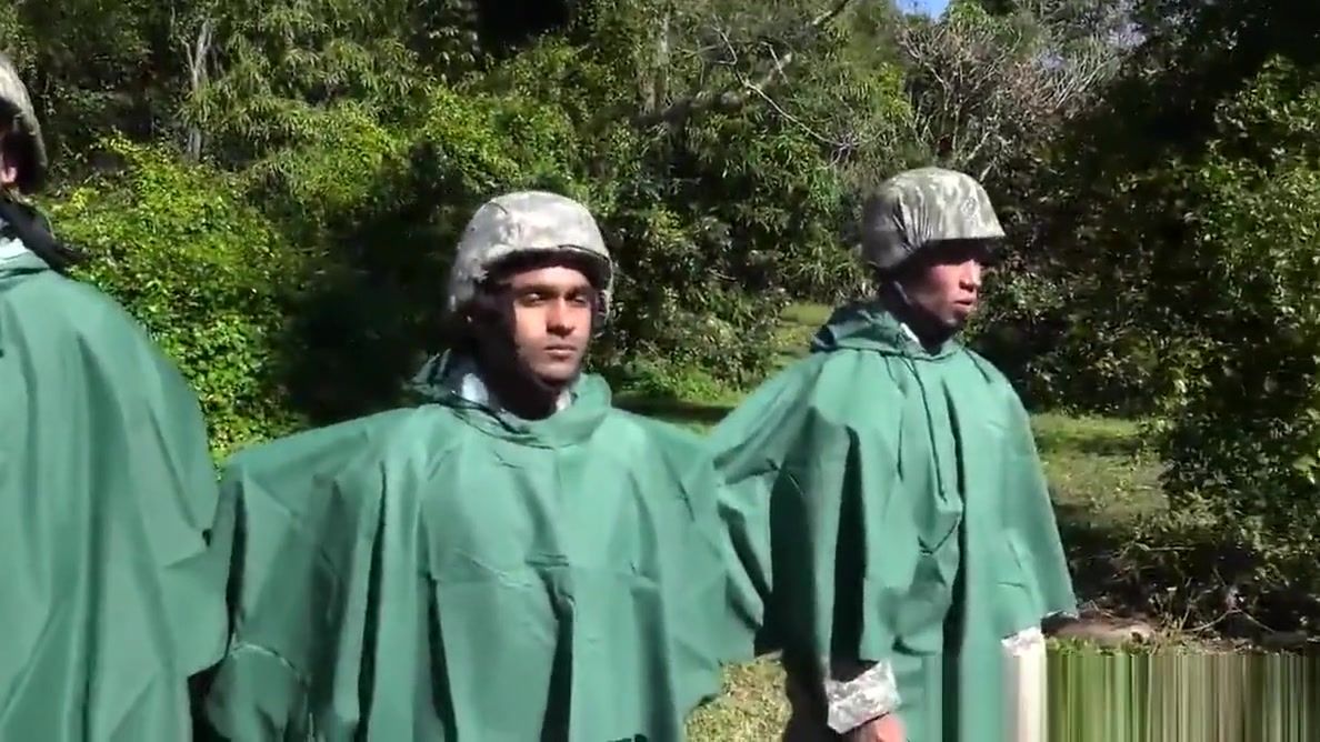 Military hunk humiliated in outdoors fuck