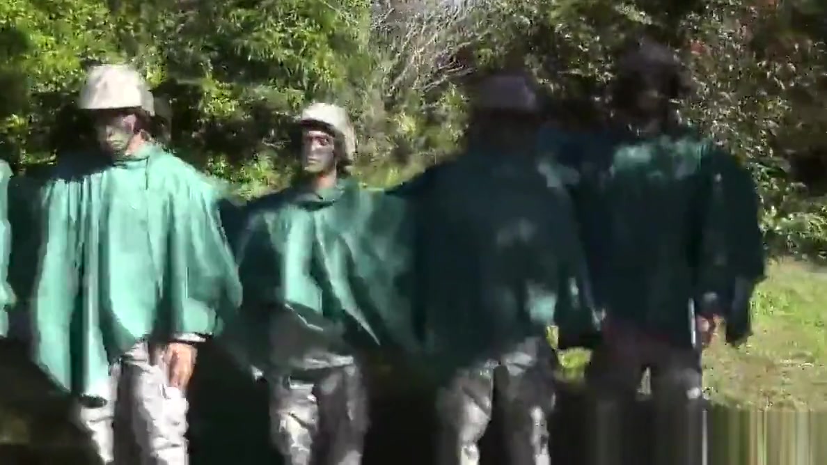 Military hunk humiliated in outdoors fuck